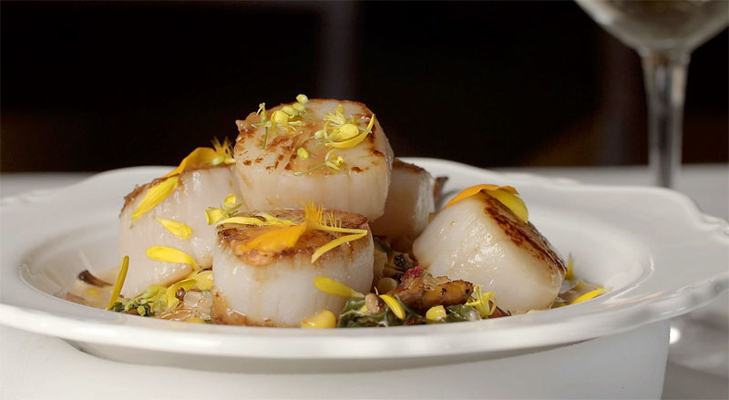 A plate of world-renowned Digby scallops